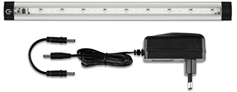 REV Unterbauleuchte Küche TS - LED Schrankbeleuchtung mit Sensor, 30.000h, 3W, 360lm, 300 x 25 x 10 mm, silber
