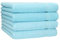 Betz 4 Stück Duschtücher Set Palermo Größe 70x140 cm 100% Baumwolle Badetuch Duschhandtuch Sporthandtuch türkis