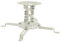 MOUNT-IT! Low Profile Projector Ceiling Mount [30 lbs Capacity] Universal Bracket | 360 Full Motion Rotation with 30 Degree Tilt and Roll (White | Short)