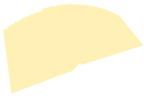 folia 6411 - Tonpapier strohgelb, DIN A4, 130 g/qm, 100 Blatt - zum Basteln und kreativen Gestalten von Karten, Fensterbildern und für Scrapbooking