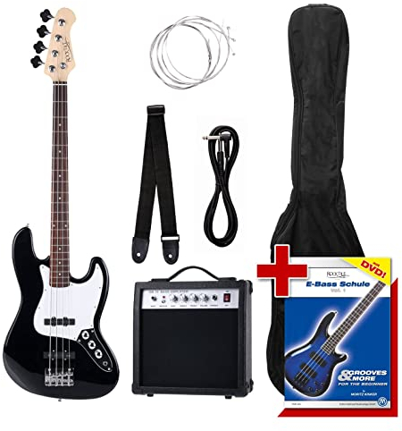 Kit Basso elettrico nero - Rocktile Groovers Pack JB