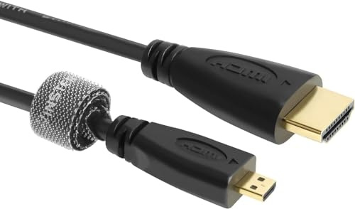 Micro HDMI (Type D) to HDMI (Type A) Cable For Kindle Fire HD 7.0 Tablet - 6 Feet