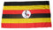Flagge Fahne Uganda 30 x 45 cm FLAGGENMAE®