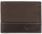 Timberland Herren Baseline Leder Canvas Geldbörse mit angenähter Klapptasche, anthrazit, Einheitsgröße