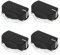 Belling Genuine CH60RX 444441158 Oven Cooker Hob Control Knob Switch (Black / Chrome, Pack of 4)