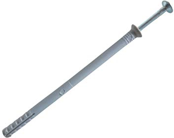 6 x 100 mm 100 Stück Nageldübel Schlagdübel Einschlagdübel Senkkopf Dübel Nylon vormontiert