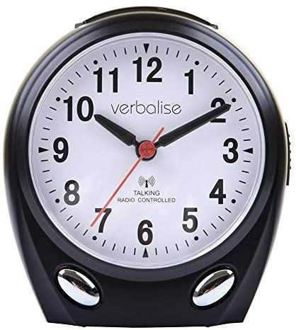 VTC-01BK Radio Controlled Talking Clock (Black)