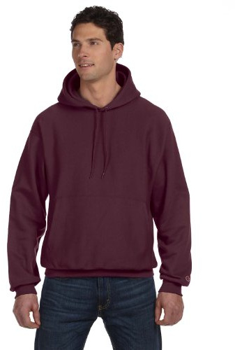 Champion Men's Men' Reverse Weave Fleece Pullover Hoodie, Maroon, Small