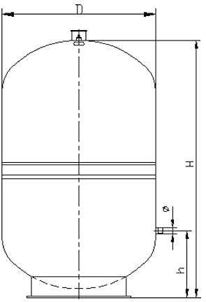 Membran Ausdehnungsgefäß Zilmet Zilflex H 80 Liter weiß