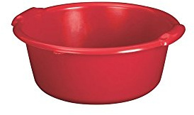 ALUMINIUM ET PLASTIQ Schüssel, rund, 20 l, d45 x 20 cm, Rot