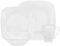 Corelle Service de Table pour 4 Personnes 16 pièces en Verre Vitrelle Motif Cherish Blanc