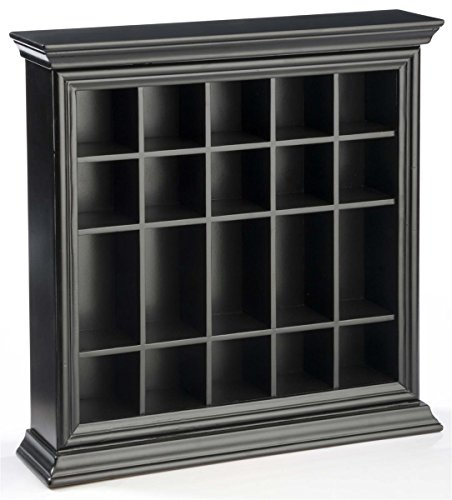Displays2go SHGSD20MB 20 Shot Glass Display Case Holder