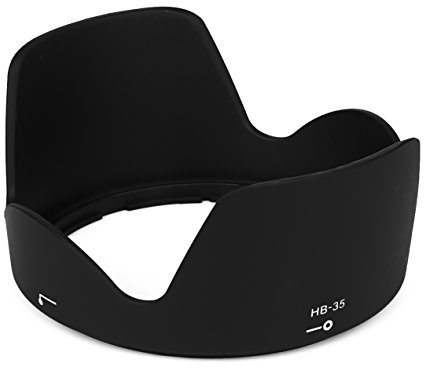 Gegenlichtblende Sonnenblende kompatibel für Nikon AF-S DX Nikkor 18-200 F-S Zoom VRII HB-35