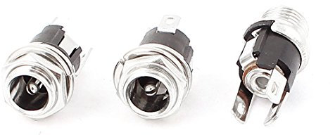 sourcing map 3 Stück 5,5 mm x 2,1 mm DC Steckdose Buchse Buchse Adapter