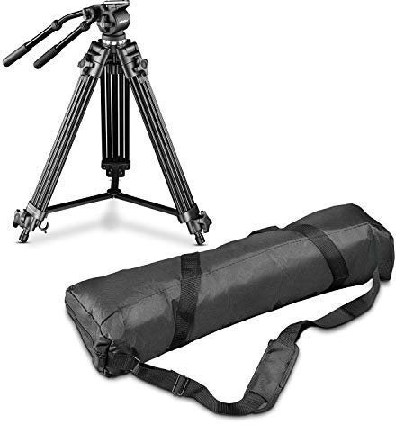 Walimex Pro EI-717 - Treppiede video-professionale, 133 cm