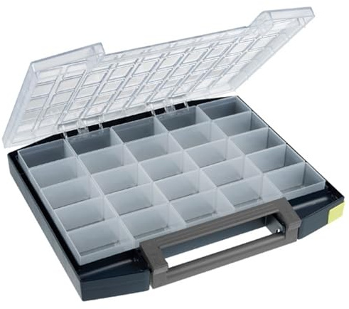 Can be adapted with Removable inserts of assorted sizes for small Parts, tools and Accessories