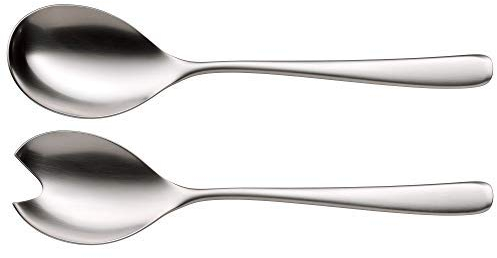 WMF Vision Salatbesteck Edelstahl 24,8 cm, Salatgabel, Servierlöffel, Cromargan protect Edelstahl mattiert, kratzbeständig, spülmaschinenfest