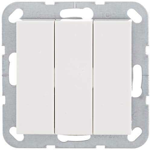 Gira 283003 Wippschalter ein/aus 3-fach System 55, reinweiß