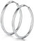 Amberta® 925 Sterling Silber Edle Ringe Mit Geschlossener Ring – Kleine Runde Kreolen Ohrringe - Durchmesser: 20 30 40 60 75 (20)