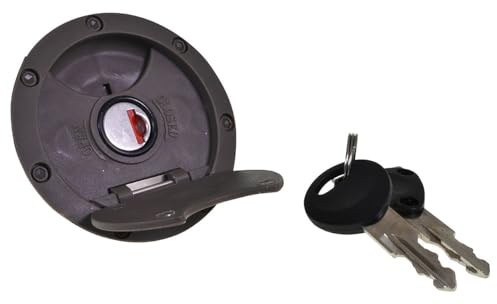 Abschließbarer Tankdeckel kompatibel mit DERBI Senda SM DRD Pro 50 (05-) | Referenzen 8202031/483859; kompatibel mit Aprilia Area 51, Gilera Runner, Peugeot Jet Force, Piaggio NRG Power, Rieju Tango