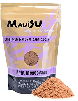 MauiSu - Light Muscovado Rohrzucker - 500g - unraffinierter Rohrzucker - naturbelassen und beste Qualität