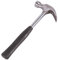 Blackspur 1x Black 8oz Tubular Steel Claw Hammer - Home Nail Framing Roofing Straight Handle DIY Hand Tool
