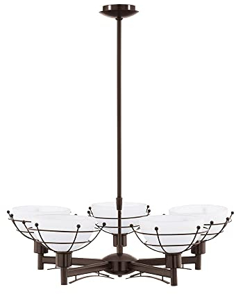 EGLO Pendelleuchte Kronleuchter Hänge Lampe Leuchte dunkelbraun ROVIGO 90323