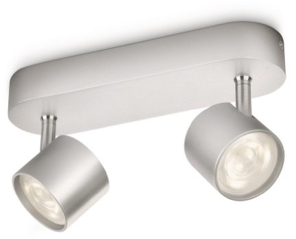 Philips myLiving LED Spot, 2x4W, alu