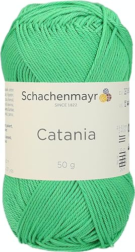 Schachenmayr Catania Hand Knitting Wool/Yarn Cotton, 11.5 x 6 cm, Cotton, meadow green, 11,5 x 5,2 x 6 cm