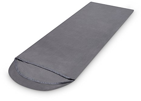 Mivall Fleeceinlett Decke grau 225 x 78 cm Hüttenschlafsack