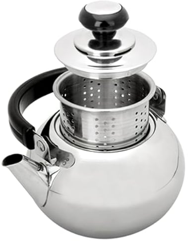 IBILI - Cafetera Pava con filtro Prisma, 1,3 litros, Acero inoxidable 18/10, Apto para inducción