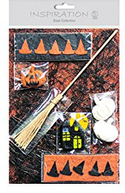 Ursus 64110099 - Sisal Collection, Halloween, Sisal DIN A4, Abacapapier DIN A5, verschiedenen handgefertigte Dekomaterialien, ideal für kratives Gestalten