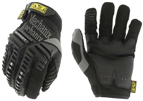 Mechanix Wear - M-Pact Gloves (XX-Large, Black/Grey), MPT-58-012
