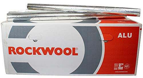 Steinwolle Rohrisolierung Rockwool 800 alu 60 x 40 mm