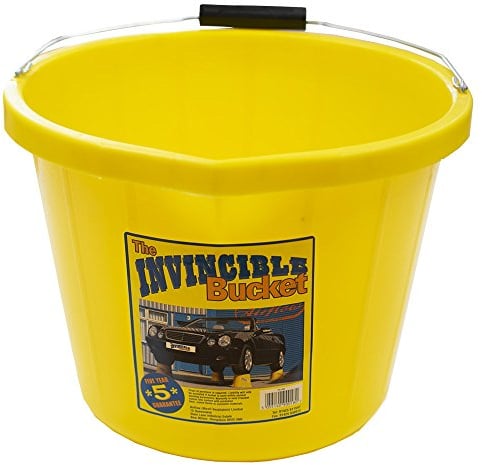 Invincible Builders Building Bucket Yellow Heavy Duty Strong Fast Postage