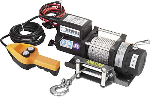 Fervi 0630/2200 Lot de 1 Treuil électrique 12 V