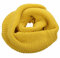 Kuyou Damen Schal Winter Rundschal Warmer Strick Loop Schal (Senf)