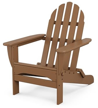Polywood AD5030TE Classic Folding Adirondack Chair, Height: 35.00 - Width: 29 - Depth: 35.00, Teak