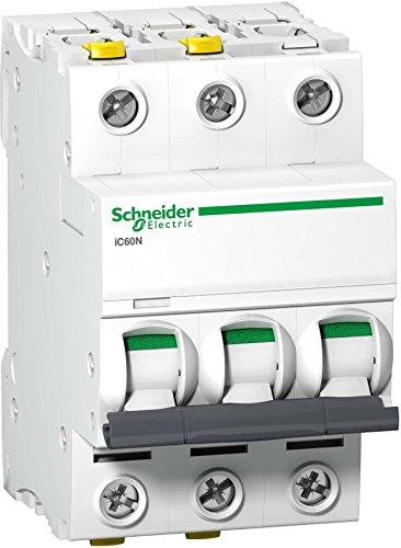 Schneider A9F03306 Disjoncteur iC60N 3P 6A Caractéristique B