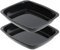 Spares2go Large Vitreous Enamel Roasting Tins Oven Baking Trays (Pack of 2)