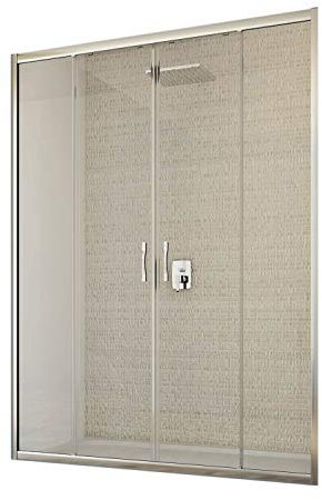 Idralite Porta Doccia 140CM H198 Trasparente MOD. Young 2 Ante