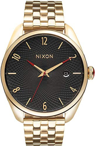 Nixon Damen-Armbanduhr Bullet All Gold/Black Analog Quarz Edelstahl A418510-00