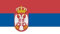 Flagge 90 x 150 : Serbien mit Wappen