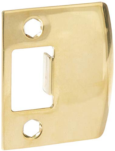 Baldwin 5300.EFLS Extended Full Lip Strike for Thick Doors, Non-Lacquered Brass