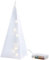Lunartec Hologramm Weihnachten: Weihnachtsdeko Pyramide mit Hologramm-Effekt und 10 LEDs (LED Pyramide Weihnachten, Figur, Tischleuchte Batterie)