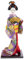 lachineuse Japanische Puppe, Mauve Dominant, 31x12x10cm