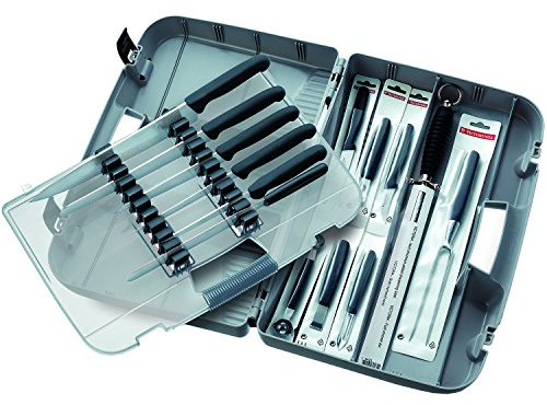 Victorinox 5.4903 Valise Cuisinier Assortiment de 14 Couteaux et Outils