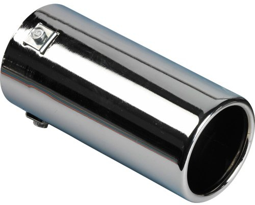 AUTO-STYLE Endrohr Stahl/Chrom - rund 80mm - Länge 170mm - 40-77mm Anschluß