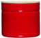 Riess, 2174-213, Vorratsdose mit Eschenholzdeckel, Durchmesser 13 cm, Höhe 12 cm, Inhalt 1350 ml, FRESH TOMATO, KITCHEN-MANAGEMENT, Truehomeware, Emaille