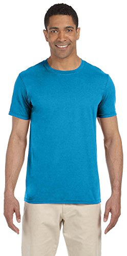 Gildan Mens Short Sleeve Soft-Style T-Shirt (2XL) (Saphire)